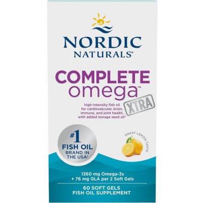 Nordic Naturals Complete Omega Xtra, 1360 mg, Citrón, 60 softgelových kapslí – Hledejceny.cz