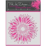 Pink Ink Designs Plastová šablona slunečnice 20x20cm – Zboží Dáma