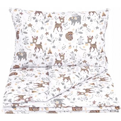 Duetbaby povlečení Srnky bílé 135 x 100 cm – Sleviste.cz