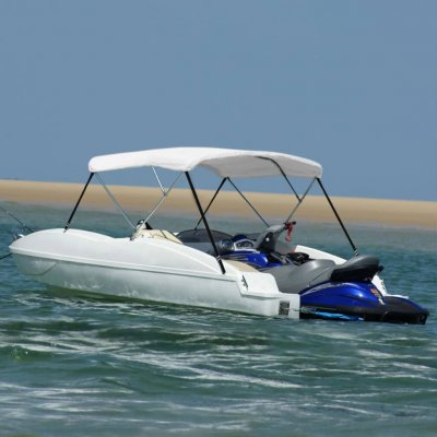Bimini stříška se 3 oblouky zahrada-XL bílá 183 x 180 x 137 cm – Hledejceny.cz