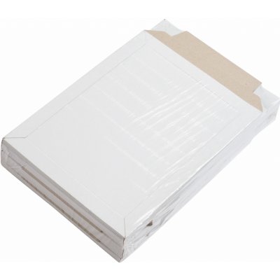 Poštovní obálka kartonová A5 202 x 262 mm, bílá, se zámkovou klopou – Zbozi.Blesk.cz