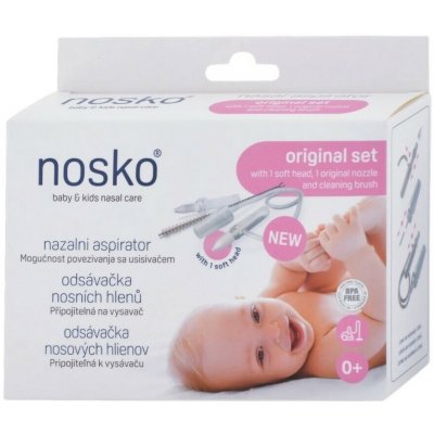 Nosko odsávačka nosních hlenů Original Set připojitelná k vysavači – Sleviste.cz