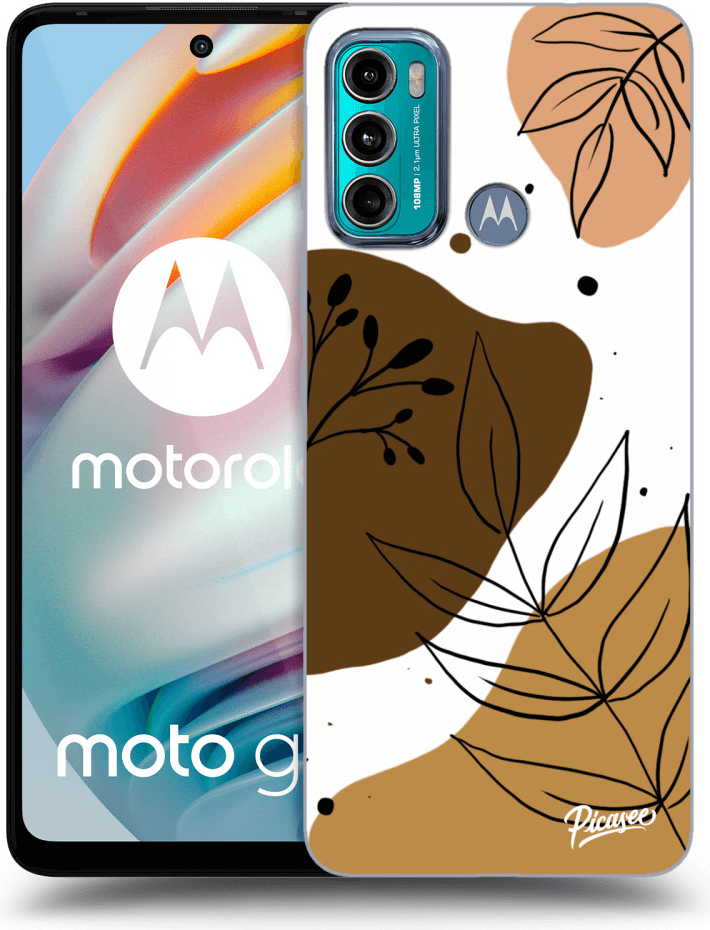 Pouzdro Picasee silikonové Motorola Moto G60 - Boho style černé