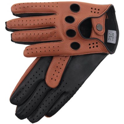 Špongr Řidičské rukavice BOHEM z jelení kůže koňak / černá s podšívkou – Hledejceny.cz