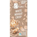 iChoc Rýžová čokoláda bílý nugát s oříšky 80 g – Hledejceny.cz