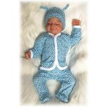 kojenecký kabátek Kostičky tyrkysová – Zboží Dáma