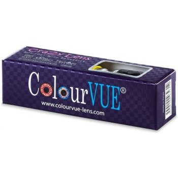 MaxVue Crazy čočky ColourVue UV roční 2 čočky nedioptrické Glow White