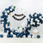 Cakesicq Balónková girlanda modro bílá Cakesicq – Zboží Dáma