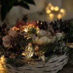 DecoLED LED světelný řetěz na baterie 10 teple bílých diod 1,8 m kovové listy – Zbozi.Blesk.cz