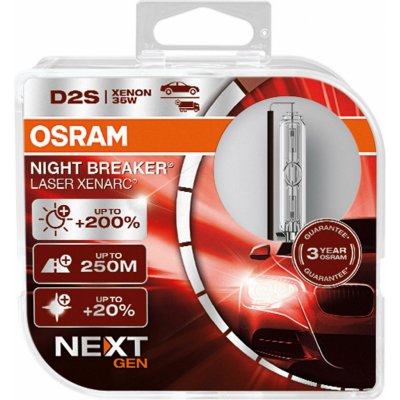 Osram xenonová výbojka D2S XENARC NIGHT BREAKER LASER +200% BOX – Zboží Mobilmania