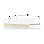 Filtr, vzduch v interiéru MANN-FILTER CU 3780 – Hledejceny.cz