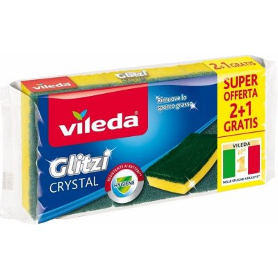 Vileda Glitzi houbička s chráničem nehtů + pevná drátěnka 2+1 ks – HobbyKompas.cz