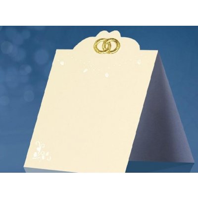 Paris Dekorace Svatební jmenovky na stůl s vytlačeným dekorem – Zboží Dáma