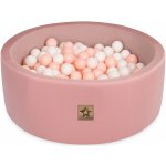 Nellys Velvet suchý bazén pudrový 90x30 cm + 200 míčků – Zboží Dáma