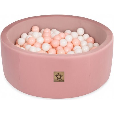 Nellys Velvet suchý bazén pudrový 90x30 cm + 200 míčků – Zboží Dáma