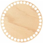 Dřevěný svět online Dno nebo víko na háčkování kruh průměr 15 cm motiv Šálek kávy – Zboží Dáma