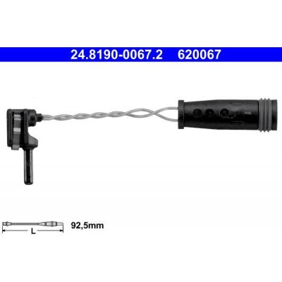 Výstražný kontakt opotřebení obložení ATE 24.8190-0067 (AT 620067) | Zboží Auto