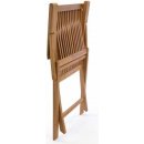 DIVERO skládací židle z týkového dřeva P2159