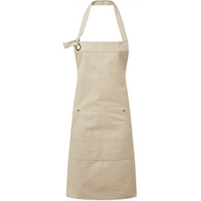 Premier Workwear Pracovní zástěra za krk s kapsami PR137 Natural Pantone 1205 72x86cm – Hledejceny.cz