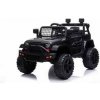 Beneo elektrické autíčko Offroad s pohonem zadních kol 12V baterie Vysoký podvozek široké sedadlo Odpružené nápravy 24 GHz Dálkový ovladač MP3 přehrávač se vstupem USB / SD LED světla černá