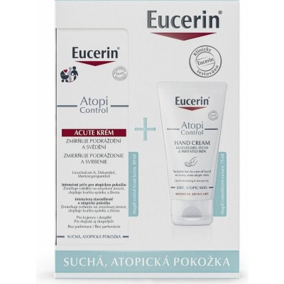 Eucerin AtopiControl Acute krém 40 ml + AtopiControl krém na ruce 75 ml dárková sada