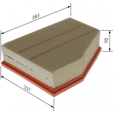 Vzduchový filtr BOSCH F 026 400 544 – Hledejceny.cz