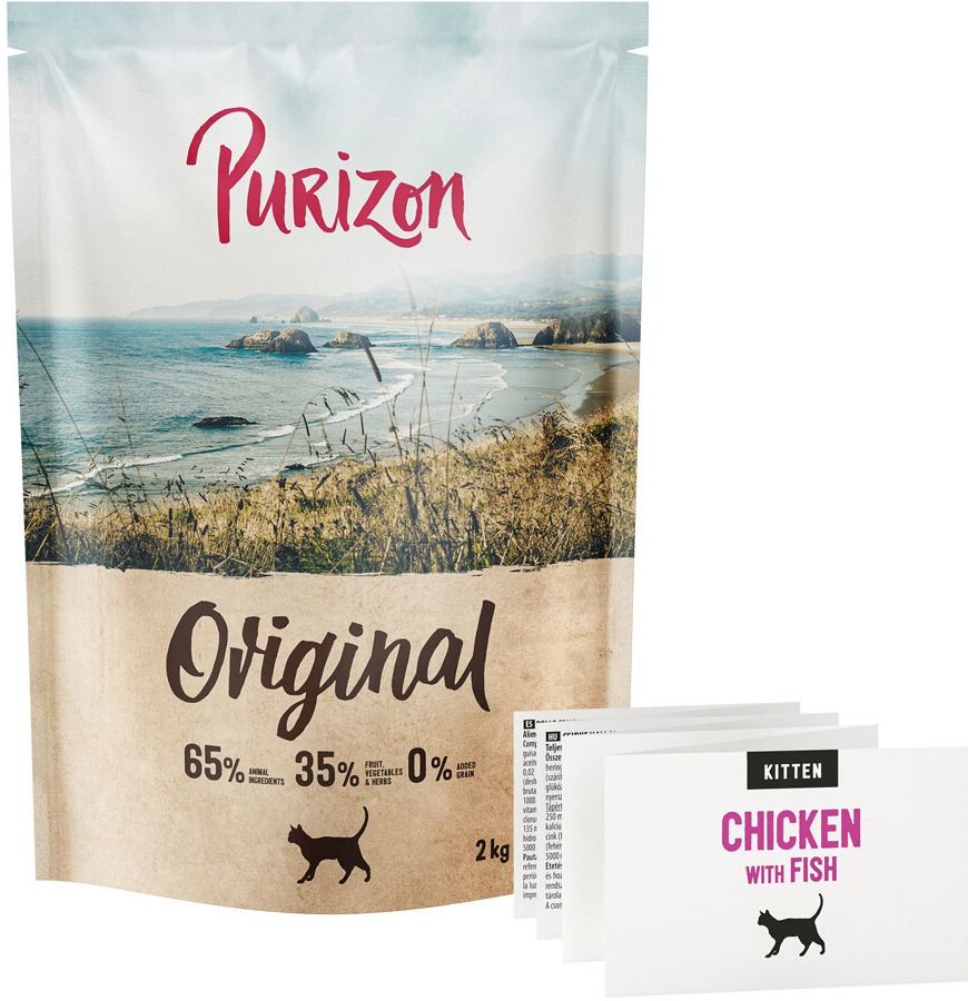 Purizon Kitten kuřecí s rybou bez obilovin 2 kg