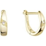 Pavona Pozlacené stříbrné náušnice kruhy se zirkonem v bílé barvě 11460.1 – Zbozi.Blesk.cz