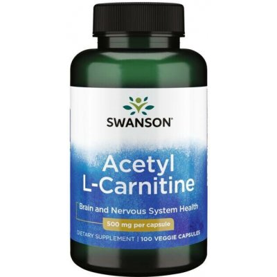Swanson Acetyl L-karnitin, 500 mg 100 kapslí – Hledejceny.cz