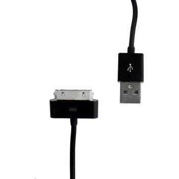 Whitenergy 09971 USB 2.0 pro iPhone 4 přenos dat/nabíjení 30cm, černý