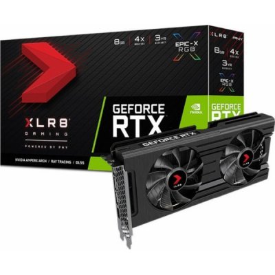 PNY GeForce RTX 3050 XLR8 Gaming REVEL EPIC-X RGB Dual Fan Edition 8GB GDDR6 VCG30508DFXPPB