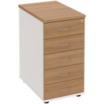 Hobis K 35 C N 5 zásuvek léta napříč 60 cm višeň bílá – Hledejceny.cz