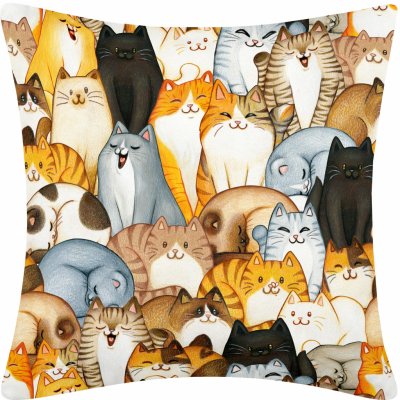 Darré bavlna Kočky 40 x 40 cm