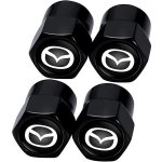 MJakes krytky ventilků hranaté černé pro vozy MAZDA | Zboží Auto