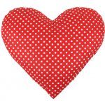 Bellatex Polštář ve tvaru srdce puntík 42x48 – Zboží Dáma