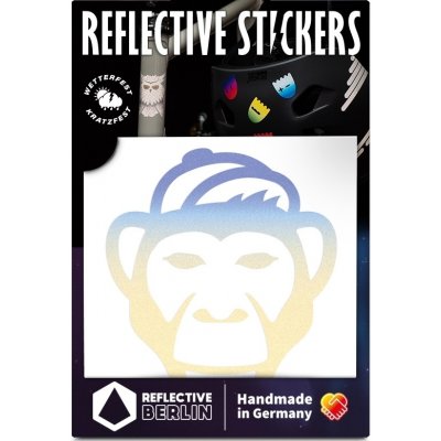 Reflective Berlin Reflexní nálepky Decals Monkey-brown – Zboží Dáma