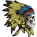 Nažehlovací nášivka Indiánská lebka 10 x 13,5 cm – Sleviste.cz