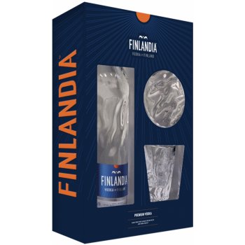 Finlandia 40% 0,7 l (dárkové balení 2 sklenice)