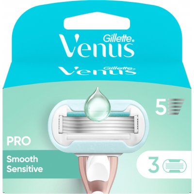 Gillette Venus Pro Smooth Sensitive 3 ks – Hledejceny.cz