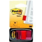 Samolepicí plastové záložky 3M Post-it Index, 43,2 x 25,4 mm, 50 lístků, červené – Hledejceny.cz