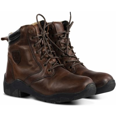 Horze Zímní kožené jezdecké boty ke koním Chamonix Hnědá – Zboží Mobilmania