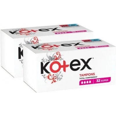 Kotex PACK Tampony Super 2 x 32 ks