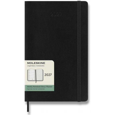 Moleskine A5 týdenní 2027 černý – Hledejceny.cz