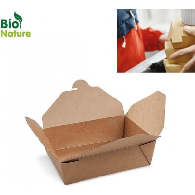Food box papírový nepromastitelný M 151 x 120 x 65 mm 1300 ml