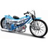 Maisto motorka na stojánku Speedway Motorcycle plochodrážní modrá 1:18