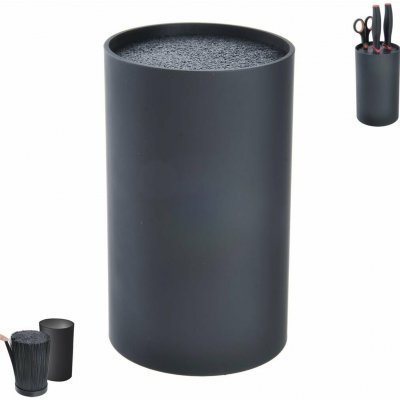 ORION Stojan na nože UH kulatý štětiny BLACK – Sleviste.cz