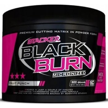 Stacker Black Burn Micronized 300 g