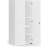 Primo White Kancelářská policová skříň s dveřmi, 800 x 600 x 1781 mm, bílá – Zboží Mobilmania