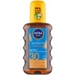 Nivea Sun Protect & Bronze olej na opalování spray podporující zhnědnutí SPF30 200 ml – Zboží Dáma