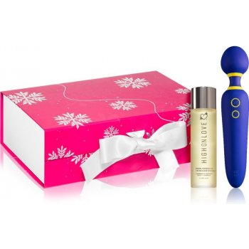 Beauty Christmas Gift Set Romp Flip masážní hlavice a 22,5 cm + High on Love masážní olej 120 ml